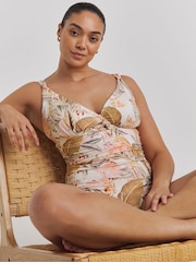 Simply Be White Magisculpt Lose Up To An Inch Swimsuit - Image 3 of 4