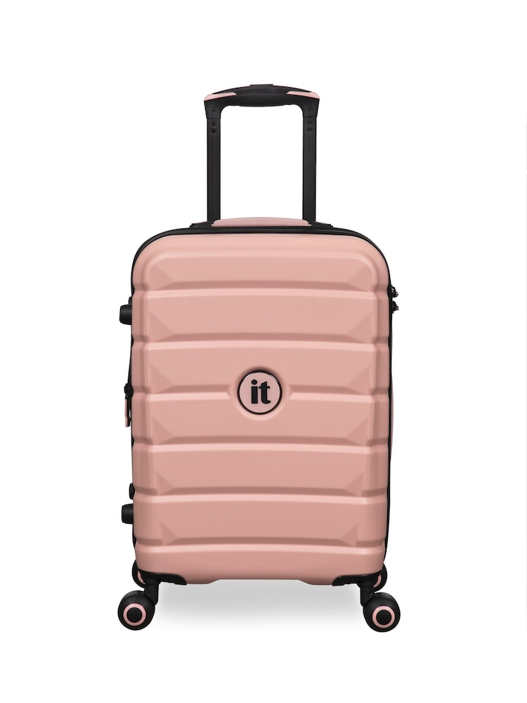 IT Luggage Pink Divert Expandable Cabin Suitcase with TSA Lock - Image 1 of 8