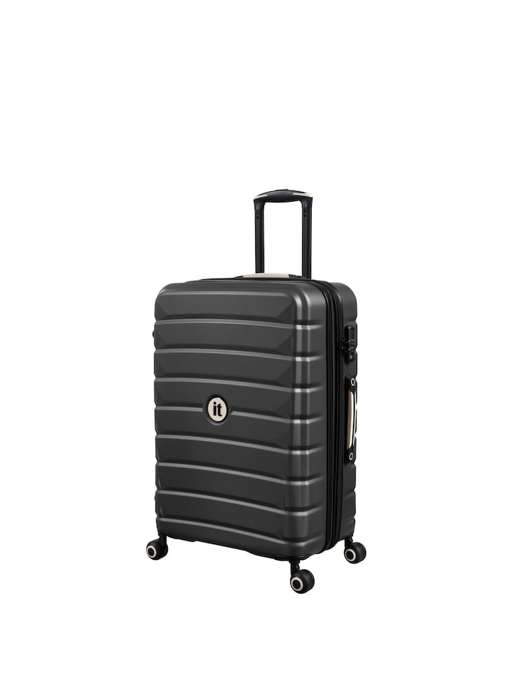 IT Luggage Medium Grey Divert Expandable Suitcase with TSA Lock - Image 1 of 8
