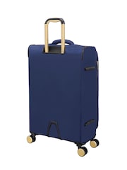 IT Luggage Medium Blue Glimmering Expandable Suitcase with TSA Lock - Image 3 of 8