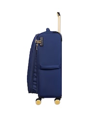 IT Luggage Medium Blue Glimmering Expandable Suitcase with TSA Lock - Image 5 of 8