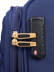 IT Luggage Medium Blue Glimmering Expandable Suitcase with TSA Lock - Image 7 of 8