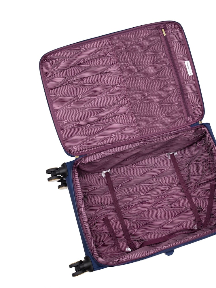 IT Luggage Medium Blue Glimmering Expandable Suitcase with TSA Lock - Image 8 of 8