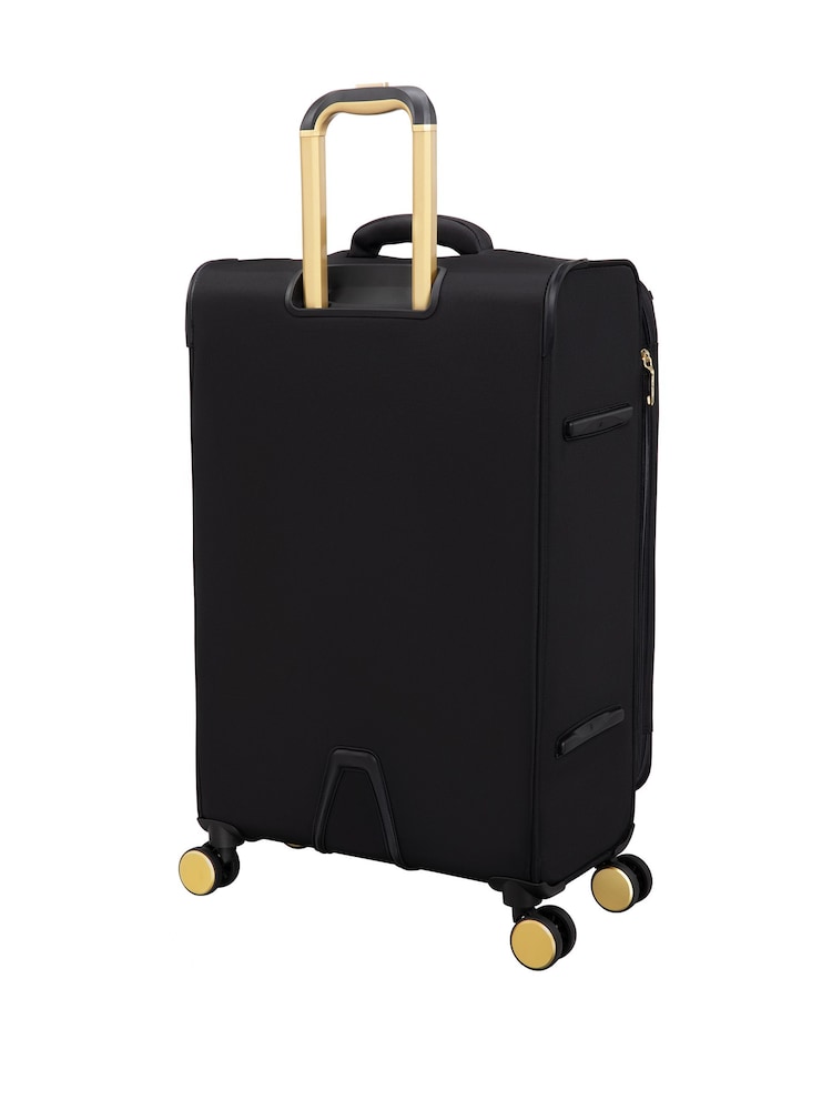 IT Luggage Large Glimmering Expandable Black Suitcase with TSA Lock - Image 2 of 8
