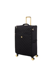IT Luggage Large Glimmering Expandable Black Suitcase with TSA Lock - Image 3 of 8