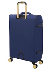 IT Luggage Large Blue Glimmering Expandable Suitcase with TSA Lock - Image 3 of 8