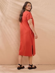 Evans Jersey Slub 100% Cotton Dress - Image 3 of 5