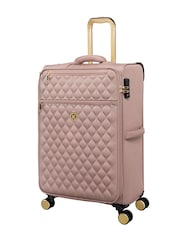 IT Luggage Medium Pink Glimmering Expandable Suitcase with TSA Lock - Image 3 of 8