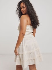 Simply Be 100% Cotton Beach To Beach Broderie Mini Dress - Imagen 2 de 4