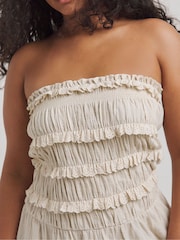 Simply Be 100% Cotton Beach To Beach Broderie Mini Dress - Imagen 3 de 4