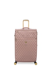 IT Luggage Large Pink Glimmering Expandable Suitcase with TSA Lock - Image 1 of 8