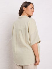 Evans Cotton Boxy Shirt - Image 3 of 5