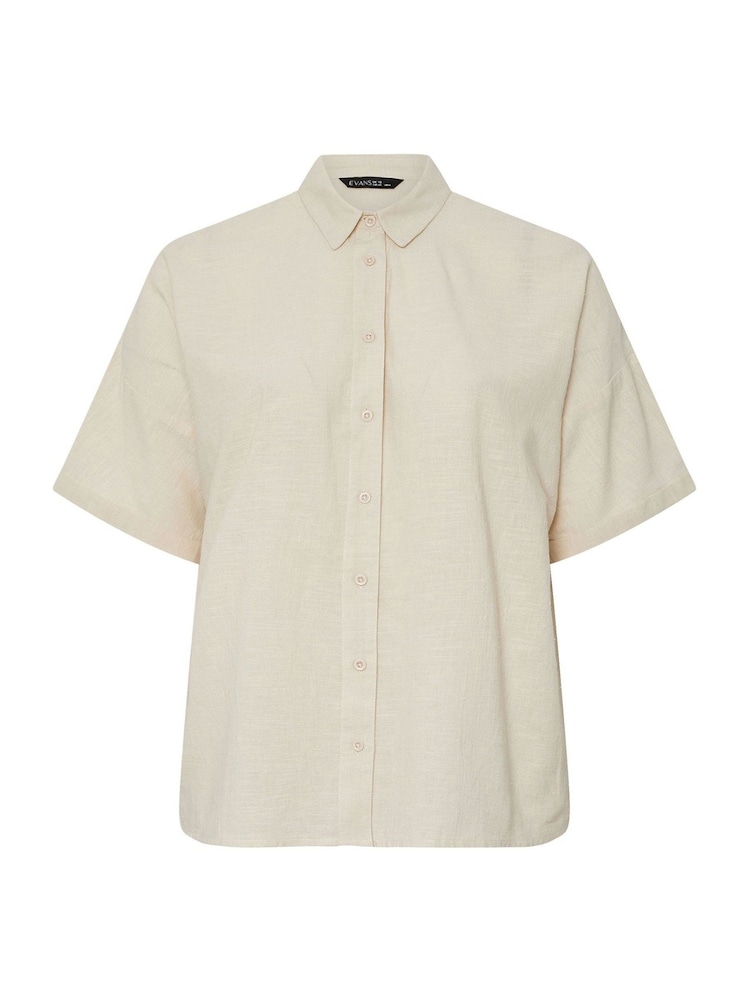 Evans Cotton Boxy Shirt - Image 5 of 5