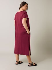 Evans Jersey Slub 100% Cotton Dress - Image 3 of 5