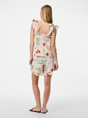 PIECES Fruit Print Tie Strap Top - Imagen 2 de 4
