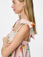 PIECES Fruit Print Tie Strap Top - Imagen 3 de 4
