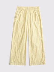 Abercrombie & Fitch Yellow Baggy Poplin Pull On Trousers - Image 1 of 2