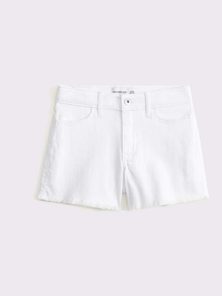 Abercrombie & Fitch Relaxed High Rise White Shorts - Image 2 of 4