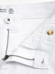 Abercrombie & Fitch Relaxed High Rise White Shorts - Image 3 of 4