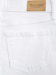 Abercrombie & Fitch Relaxed High Rise White Shorts - Image 4 of 4