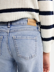 Abercrombie & Fitch Blue High Rise Wide Leg Jeans - Image 6 of 9