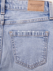 Abercrombie & Fitch Blue High Rise Wide Leg Jeans - Image 9 of 9