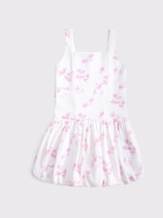 Abercrombie & Fitch Drop Waist Bubble Hem White Mini Dress - Imagen 1 de 1