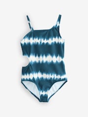 Abercrombie & Fitch Asymmetric Cut Out Swimsuit - Image 1 of 3