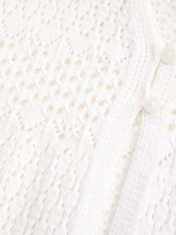 Abercrombie & Fitch Cream Crochet Kimono Cover-Up - Image 2 of 2