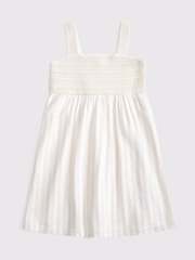 Weiß - Abercrombie & Fitch Crochet Mix Babydoll Mini Dress - Bild 7 von 8