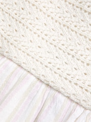 Weiß - Abercrombie & Fitch Crochet Mix Babydoll Mini Dress - Bild 8 von 8