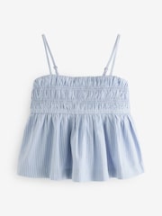 Abercrombie & Fitch Blue Poplin Babydoll Cami top - Image 2 of 4