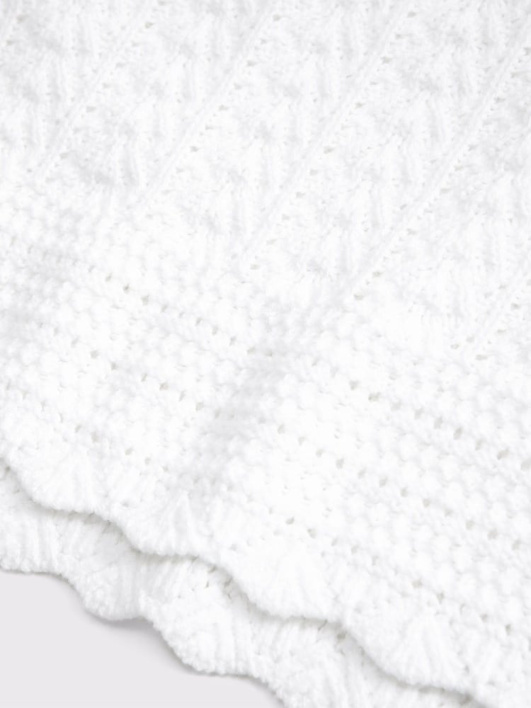 Abercrombie & Fitch Crochet White T-Shirt - صورة 2 من 2