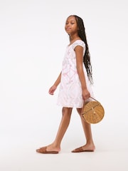 Blanco - Abercrombie & Fitch Tiered Babydoll Mini Dress - Imagen 3 de 7