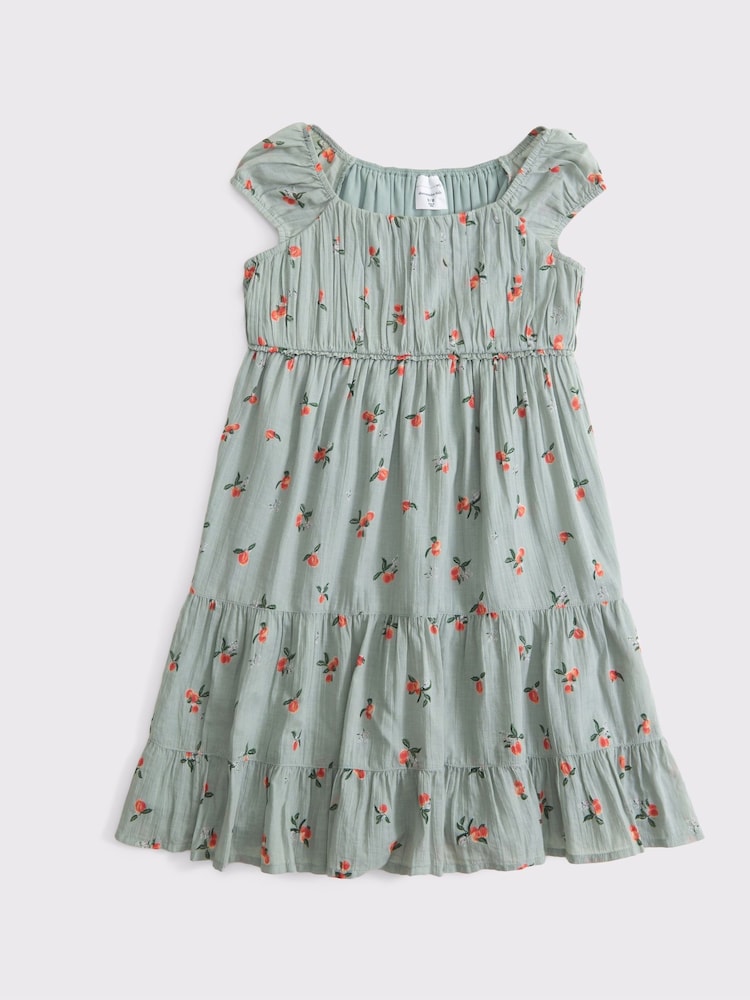 Verde - Abercrombie & Fitch Tiered Babydoll Mini Dress - Imagen 1 de 1