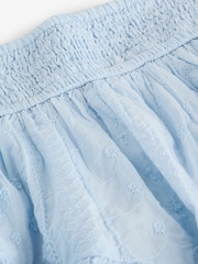 Hellblau - Abercrombie & Fitch Mini Tiered Gauzy Skort - Bild 5 von 5