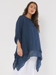 Blusa Evans Blue Double Layer - Imagem 1 de 5