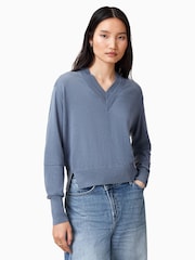 AllSaints Grey Julieana Jumper - Image 1 of 6