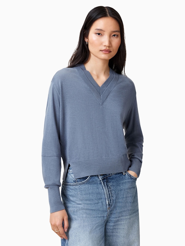 AllSaints Grey Julieana Jumper - Image 1 of 6