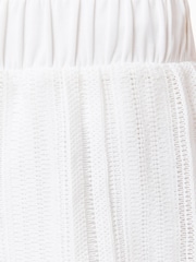 AllSaints White Giana Crochet Shorts - Image 6 of 8