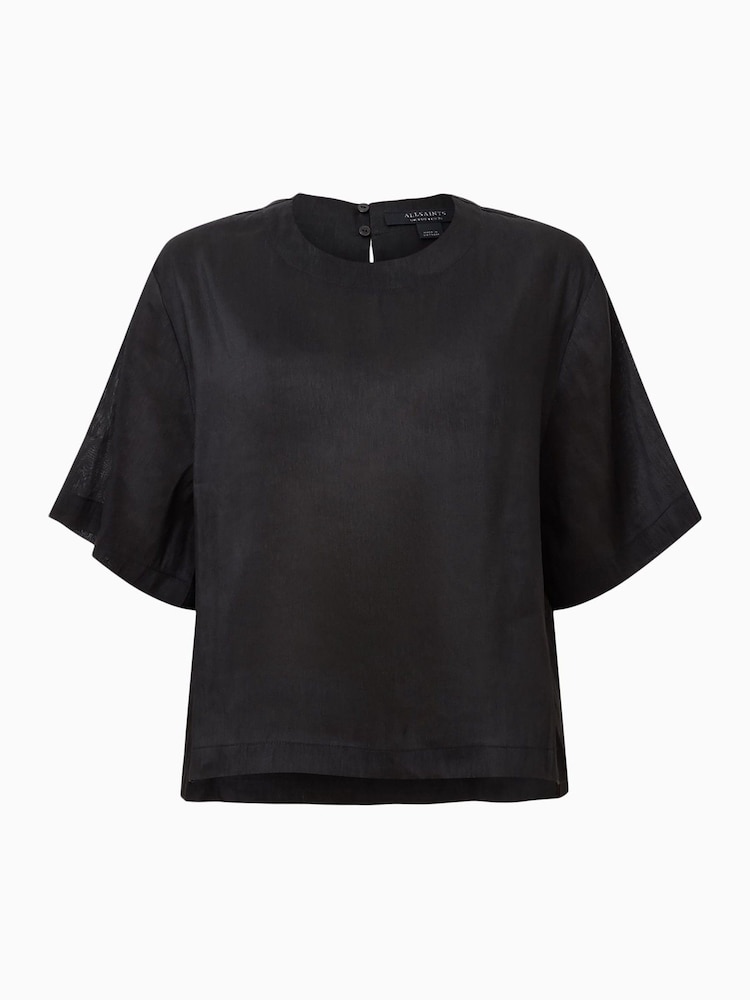 Negro - AllSaints Lottie Top - Imagen 7 de 7