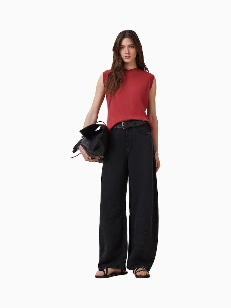 AllSaints Red Imogen Tank Top - Image 2 of 7