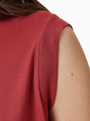 AllSaints Red Imogen Tank Top - Image 5 of 7