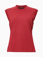 AllSaints Red Imogen Tank Top - Image 7 of 7