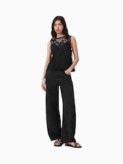 AllSaints Black Rye Embroidered Top - Image 2 of 6
