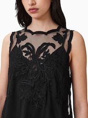 AllSaints Black Rye Embroidered Top - Image 5 of 6