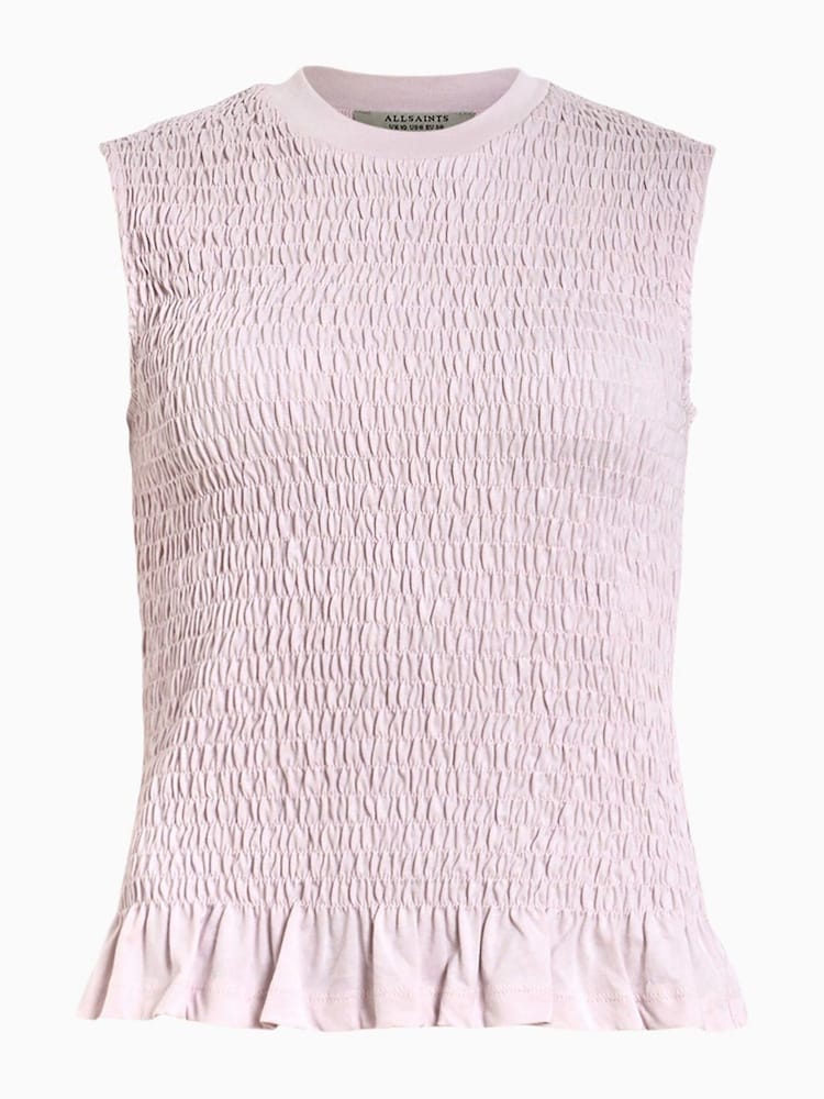 AllSaints Pink Ode 100% Organic Cotton Tank - Image 8 of 8