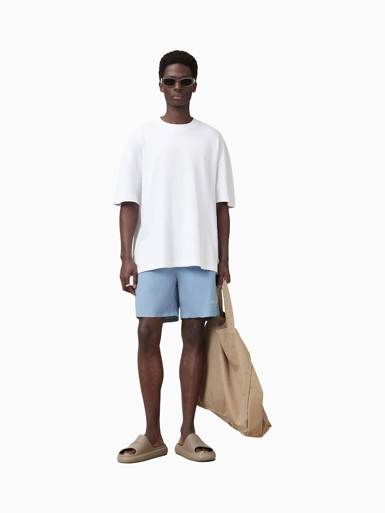 AllSaints Blue Underground Swim Shirt - Image 1 of 9
