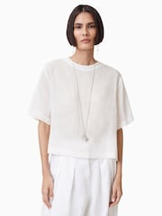 Blanco - AllSaints Lottie Top - Imagen 1 de 9