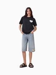 AllSaints Black Poster BF 100% Organic Cotton T-Shirt - Image 6 of 9